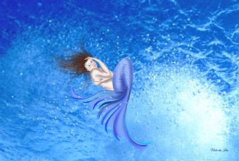 Mermaid Drift Mermaid drifting over the reef