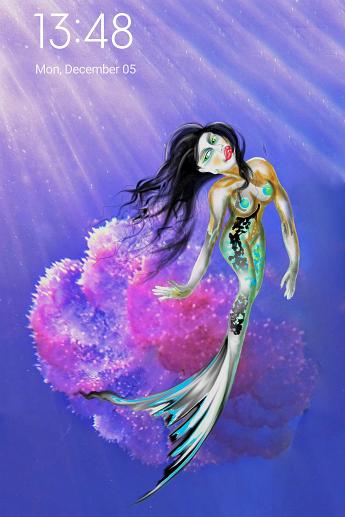 Mermaid Jelly Mermaid with a jellyfish